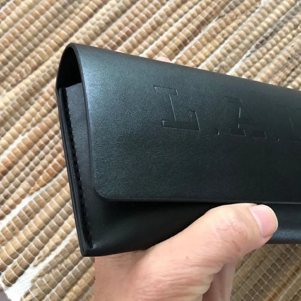 L.A.M.B. Black eyeglass sunglass case